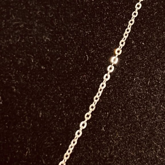 Silver Tone Cable Chain Necklace W/Black And Clear Rhinestone Owl Pendant (3852) - Picture 5 of 7